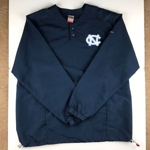 Nike UNC DRI-FIT 1/4 Button Up Jacket Large